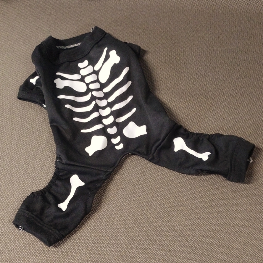 Pet Skeleton Costume XS
